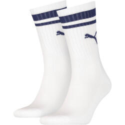 2er Pack PUMA Crew Sportsocken Heritage Stripe white/blue...