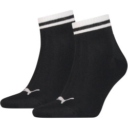 2er Pack PUMA Heritage Quarter Socken black 35-38