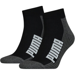 2er Pack PUMA BWT Cushioned Quarter Socken black/white 35-38