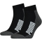 2er Pack PUMA BWT Cushioned Quarter Socken black/white 35-38