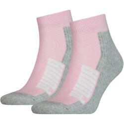 2er Pack PUMA BWT Cushioned Quarter Socken basic pink 35-38