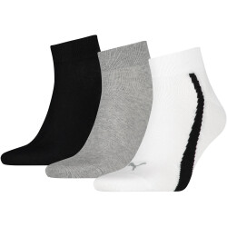 3er Pack PUMA Lifestyle Quarter Socken white/grey/black...