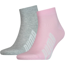 2er Pack PUMA BWT Lifestyle Quarter Socken rose water 35-38