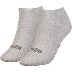 2er Pack PUMA Sneakersocken Damen grey melange 35-38