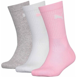 3er Pack PUMA Sportsocken Kinder rose water 27-30