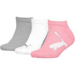 3er Pack PUMA Kinder BWT Sneakersocken pink/grey 23-26