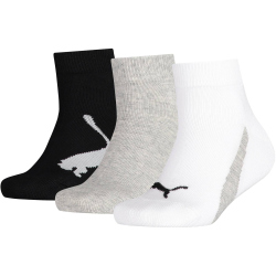 3er Pack PUMA Kinder BWT Quarter Socken white/grey/black...