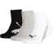 3er Pack PUMA Kinder BWT Quarter Socken white/grey/black 35-38