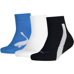 3er Pack PUMA Kinder BWT Quarter Socken navy/white/strong...
