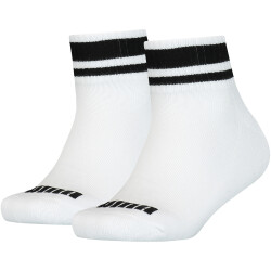 2er Pack PUMA Clyde Kinder Quarter Socken white 27-30