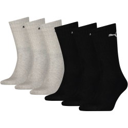 6er Pack PUMA Sport Cush Crew Sportsocken black/grey 43-46