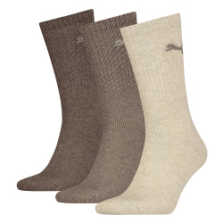 3er Pack PUMA Sport Crew Sportsocken light brown melange...