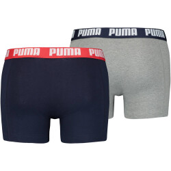 2er Pack PUMA Basic Boxershorts blue / grey melange (036) S