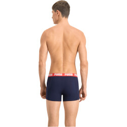 2er Pack PUMA Basic Boxershorts blue / grey melange (036) S