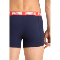 2er Pack PUMA Basic Boxershorts blue / grey melange (036) S