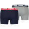 2er Pack PUMA Basic Boxershorts blue / grey melange (036) S
