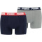 2er Pack PUMA Basic Boxershorts blue / grey melange (036) M