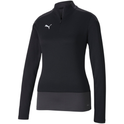 PUMA teamGOAL 23 1/4-Zip Top Damen puma black/asphalt 42