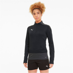 PUMA teamGOAL 23 1/4-Zip Top Damen puma black/asphalt 42