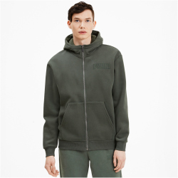 PUMA Modern Basics Fleece Kapuzenjacke Herren thyme L