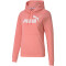 PUMA Essentials Logo Hoodie Fleece Damen salmon rose XS