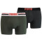 2er Pack PUMA Placed Logo Boxershorts Limited Edition army green S