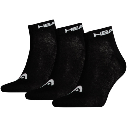 3er Pack HEAD Quarter Socken black 43-46