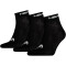 3er Pack HEAD Quarter Socken black 43-46