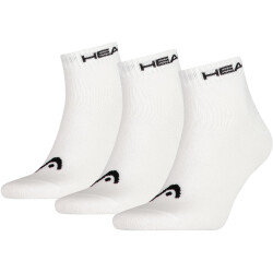 3er Pack HEAD Quarter Socken white 35-38