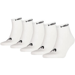 5er Pack HEAD Quarter Socken white 35-38