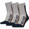 3er Pack HEAD Performance Short Crew Socken grey/navy 35-38
