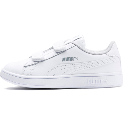 PUMA Smash v2 Leder PS Sneaker mit Klettverschluss Kinder