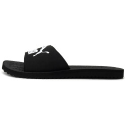 PUMA Purecat Badelatschen black/white 42