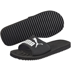 PUMA Purecat Badelatschen black/white 38