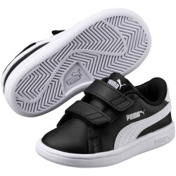 PUMA Smash v2 Leder Baby-Sneaker mit Klettverschluss puma...
