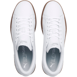 PUMA Smash v2 Leder Sneaker PUMA white/gray violet/gum 37