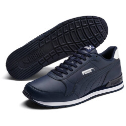 PUMA ST Runner v2 Full Leder Sneaker peacoat/puma white 38.5