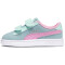 PUMA Smash v2 Glitz Glam Baby-Sneaker mit Klettverschluss fair aqua/pale pink/puma silver/puma white 21