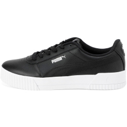 PUMA Carina Leder Sneaker Damen PUMA black/PUMA white/PUMA silver 36