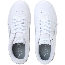 PUMA Carina Leder Sneaker Damen PUMA white/PUMA white/PUMA silver 42