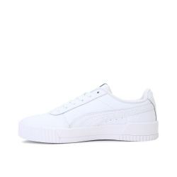 PUMA Carina Leder Sneaker Damen PUMA white/PUMA white/PUMA silver 39