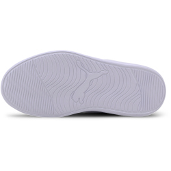 PUMA Courtflex v2 PS Kinder Sneaker mit Klettverschluss peacoat/high risk red 32