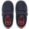 PUMA Courtflex v2 Baby-Sneaker mit Klettverschluss peacoat/high risk red 21