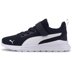PUMA Anzarun Lite AC PS Kinder Sneaker mit Klettverschluss peacoat/puma white 31