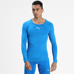 PUMA LIGA Baselayer langarm Funktionsshirt Herren 02 - electric blue lemonade M