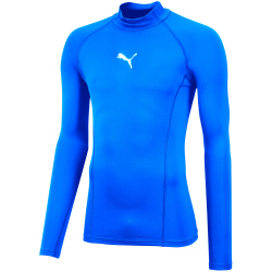 PUMA LIGA Baselayer Funktionsshirt Warm langarm electric blue lemonade M