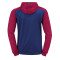 Kempa Prime Multi Trainingsanzug mit Kapuze deep blau/deep rot XL