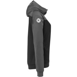 Kempa Prime Multi Trainingsanzug mit Kapuze Damen schwarz/anthrazit XS