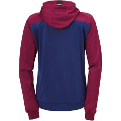 Kempa Prime Multi Trainingsanzug mit Kapuze Damen deep blau/deep rot XS