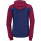 Kempa Prime Multi Trainingsanzug mit Kapuze Damen deep blau/deep rot XS